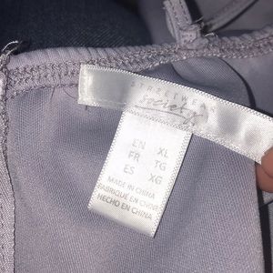 Purple cropped shirt